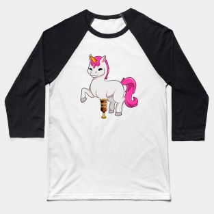 Unicorn with prosthetic leg Baseball T-Shirt